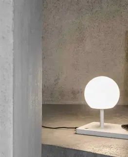 LED stolní lampy FARO NIKO PC bílá stolní lampa, PC difuzor
