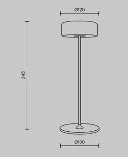 Designové stolní lampy MAYTONI Stolní lampa na baterie AI Collaboration 3W MOD229TL-L3G3K2