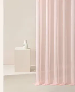 ZÁVĚSY A ZÁCLONY Klasická záclona růžová Novelia 300 x 250 cm