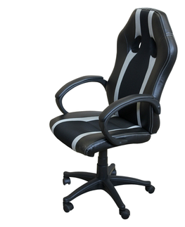 Kancelářské židle Kancelářské křeslo VALERIAN, černá/šedá