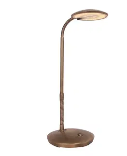 Stolní lampy kancelářské Steinhauer Se stmívačem - stolní lampa LED Zenith bronz