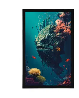 Podmořský svět Plakát surrealistická podmořská příšera