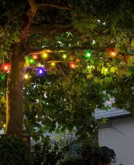 Dekorativní řetězy Konstsmide Christmas Základní sada LED světelného řetězu pro pivní zahradu, barevná