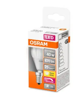 Stmívatelné LED žárovky OSRAM OSRAM LED E14 4,5W 827 Superstar matná stmívací