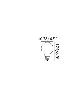 LED žárovky FARO LED žárovka G125 matná E27 6W 2700K