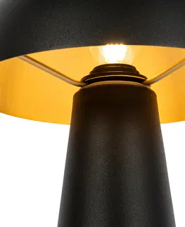 Venkovni stojaci lampy Venkovní stojací lampa černá 50 cm včetně LED - Mushroom