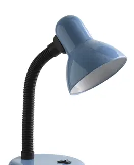 Lampičky Stolní lampa GTV LB-RIOE27-40 Rio modrá