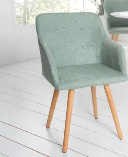 Luxusní jídelní židle Estila Retro židle s opěrkami Scandinavia