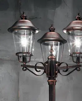 Pouliční osvětlení Orion Stožárové svítidlo Mariella, se třemi žárovkami