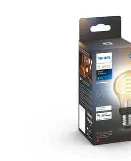 LED žárovky PHILIPS HUE Hue Bluetooth LED White Ambiance filamentová žárovka Philips 8719514301429 E27 A60 7W 550lm 2200-4500K černá, stmívatelná