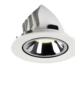 LED podhledová svítidla SLV BIG WHITE NUMINOS GIMBLE L zápustné stropní svítidlo bílé/chrom 4000 K 20° 1006022