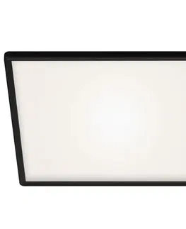 LED stropní svítidla BRILONER Slim svítidlo LED panel, 42 cm, 22 W, černá BRILO 7158-415