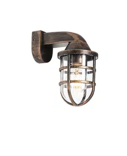 Venkovni nastenne svetlo Vintage venkovní nástěnná lampa mosaz IP54 - Joeri