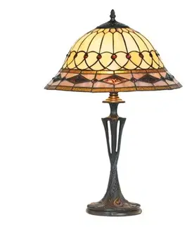 Stolní lampy Artistar Stolní lampa Kassandra v Tiffany stylu, výška 59cm
