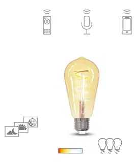 Chytré žárovky tint Müller Licht tint LED žárovka Retro zlatá E27 5,5W