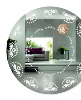 Kulatá a oválná zrcadla Designové zrcadlo s ornamenty