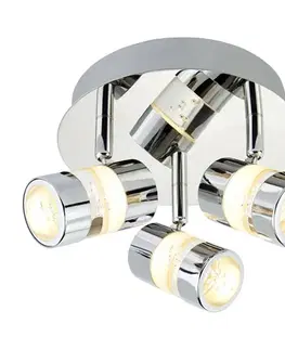 Bodová světla Searchlight LED stropní svítidlo Bubbles, IP44, 3 zdroje
