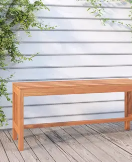 Zahradní lavice Zahradní lavice 110 cm masivní eukalyptové dřevo