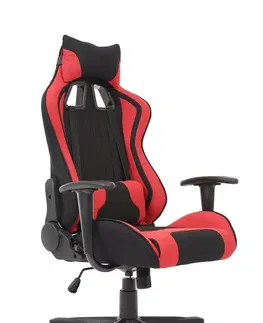 Kancelářské židle HALMAR Herní židle Cayman červeno-černá