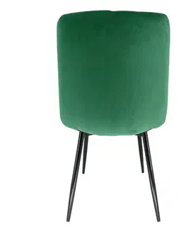 Židle Ak furniture Prošívaná čalouněná židle Artis zelená