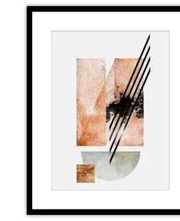 Obrazy a plakáty Obraz Abstract II 40x50cm copper