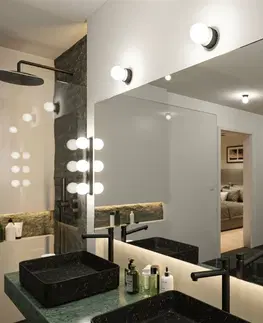 Nástěnná svítidla do koupelny PAULMANN Selection Bathroom nástěnné svítidlo Gove IP44 G9 230V max. 3x20W černá mat/satén