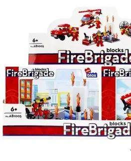 Hračky stavebnice EURO-TRADE - Stavebnice Alleblox FireBrigade 98-104ks/4druhy, Mix produktů