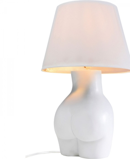 Moderní stolní lampy a lampičky KARE Design Stolní lampa Donna bílá 48cm