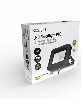 LED reflektory Solight LED reflektor PRO, 10W, 850lm, 5000K, IP65 WM-10W-L