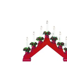 Vánoční dekorace Markslöjd Markslöjd 8314,120 - Vánoční svícen TOMAS 7xE10/3W/230V červený 