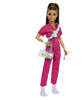 Hračky panenky MATTEL - Barbie deluxe módní panenka - v kalhotovém kostýmu