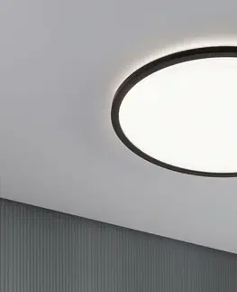 LED stropní svítidla PAULMANN LED Panel 3-krokové-stmívatelné Atria Shine kruhové 420mm 2800lm 4000K černá