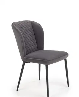 Židle HALMAR Designová židle Olivie šedá