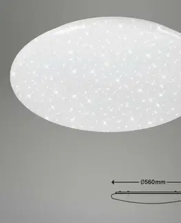 LED stropní svítidla BRILONER LED stropní svítidlo hvězdné nebe, CCT, noční světlo, dálkový ovladač, stmívatelné BRILO 3368-016