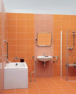 Madla k vaně Cersanit K97-037 75 x 80 s montáží do podlahy a stěny pro WC pravé