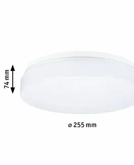 Klasická stropní svítidla PAULMANN Stropní svítidlo Axin IP44 max. 18W E27 bílá 260mm bez zdroje světla 788.98