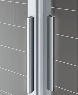 Sprchové kouty Kermi Cada XS /rohový vstup/ bezbariérové posuvné dveře 900x2000, čiré sklo clean, profil stříbrný lesk LEVÝ CKC2L09020VPK