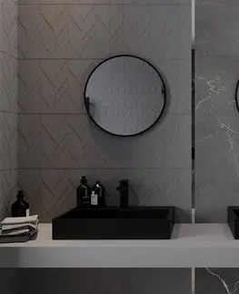 Koupelnová zrcadla MEXEN Loft zrcadlo 55 cm, černý rám 9850-055-055-000-70