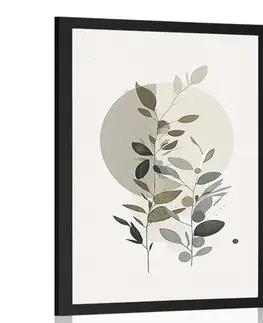 Botanické Plakát minimalistické rostlinky v boho stylu