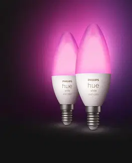 Chytré žárovky Philips Hue Philips Hue svíčka White&Color Amb. E14 5,3W 2ks
