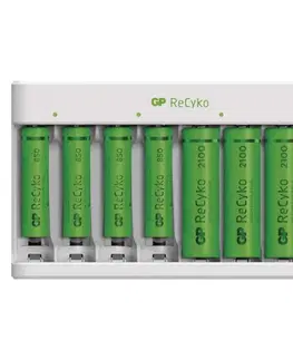 Inteligentní nabíječky EMOS Nabíječka baterií GP Eco E811 + 4× AA 2100 + 4× AAA B51819