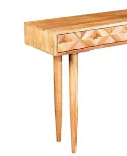 Psací stoly LuxD Designový psací stůl Halia Honey 102 cm akácie
