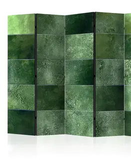Paravány Paraván Green Puzzle Dekorhome 135x172 cm (3-dílný)