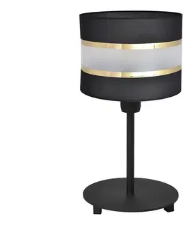 Lampy  Stolní lampa HELEN 1xE27/60W/230V černá/zlatá 