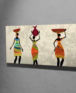 Obrazy Obraz na plátně AFRICKÉ ŽENY 80 x 30 cm