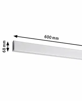 LED nástěnná svítidla Paulmann nástěnné svítidlo Nembus LED 1x9W teplá bílá IP44 Chrom/Bílá 704.64 P 70464