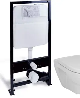 WC sedátka PRIM předstěnový instalační systém bez tlačítka + WC JIKA LYRA PLUS + SEDÁTKO DURAPLAST SLOWCLOSE PRIM_20/0026 X LY5