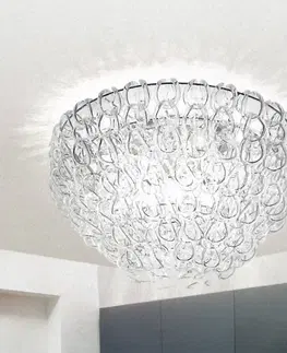 Stropní svítidla Vistosi Skleněné stropní světlo Giogali, 60 cm