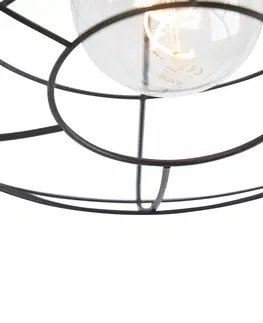 Stropni svitidla Vintage stropní svítidlo černé 37 cm - Laurent