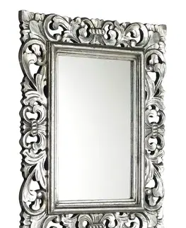 Koupelnová zrcadla SAPHO SAMBLUNG zrcadlo ve vyřezávaném rámu 60x80cm, stříbrná IN115